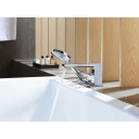 Hansgrohe Metropol kararmamatur For mont. på karkant, m/bøylegrep, Krom