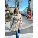 Brgn by Lunde & Gaundal Dame Frakker Beige XS,