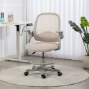 Barneskrivebordsstol HOME4YOU Emmy med fotskammel Beige - beige