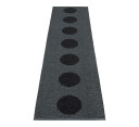 Pappelina VERA 2.0 matte sort sortmetallic 70x280 cm