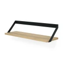 Ethnicraft Ribbon Hylle 70x20 cm Eik/Svart metall
