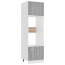  Skap for mikrobølgeovn grå sonoma 60x57x207 cm konstruert tre 8720286977255