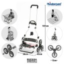 Andersen Royal Shopper Senta trappeklatrer Trillebag 49 Liter
