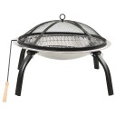 2-i-1 Bålfat og grill med ildrake - 56x56x49 cm