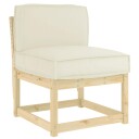 vidaXL Pute Krem 60 x 40 x 12 cm Oxford Stoff