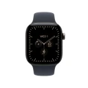 Apple Watch Series 12 42mm Naturlig Titan med Marineblå Sport Band