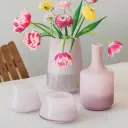 Hadeland Glassverk Dugg Vase 19,5cm Rosa