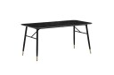 Spisebord Wohnling Moderne stil MDF med metallben med gulldetaljer Marmor Svart 180x90 cMarmor Svart 180x90 cm