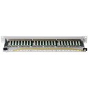 Helos Patch Panel Rj-45 X 24 Grau Ral 7035 1U 48.3 Cm 19"