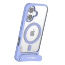 Torras Pstand Mobildeksel for iPhone 16 med Magnetsystem og Stativ Blå