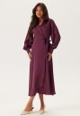 Vila Vienna Ravenna Ankle Wrap Dress-Noos/Dc Burgundy 34