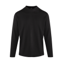 Bruno LS Tee Black XXL Organic cotton mock neck