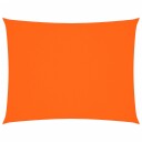 vidaXL Solseil oxfordstoff rektangulær 6x7 m oransje