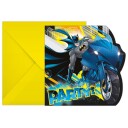 Globos Europe Invitasjonskort Batman - 6-pakning