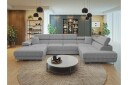 Gabina Sofa med Divan og Sjeselong 4 seter   Lys grå