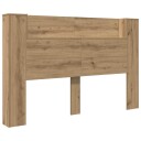  Hodegavlskap med LED Artisan Eik 160 x 16,5 x 103,5 cm