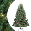  Kunstig sammensatt juletre grønn 240 cm PVC og metall