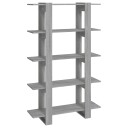 vidaXL Bokhylle/romdeler gr? sonoma eik 100x30x160 cm