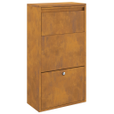  Pakkeinnkast 44x22x82 cm Rustfritt stål