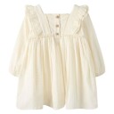 Lil- Atelier Roso Long Sleeve Dress Beige 122