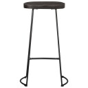  Barkrakker 2 stk sort 45x40x78 cm heltre mango 8721102922237