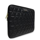 Guess Quiltet 13" Laptopveske i Svart med Beskyttende Innside