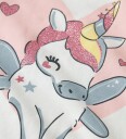 Name It Genser   NmfVix   Bright White/Unicorn Heart   Name It   4 år 104   Genser Hvit Rosa