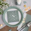 Santex Papptallerkener Dusty Green 6-pakning 9317 0-117