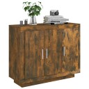 vidaXL Skjenk røkt eik 92x35x75 cm konstruert tre