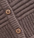 Minymo Cardigan   Strikk   Dark Brown Melert   Minymo   1 år 80   Cardigan   Brun