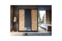 Esville Garderobe med Speil 120x220 cm - Brun