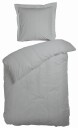 Night & Day Dobbeltdyne sengetøy 200x220 cm - Opal grått sengetøy - sengesett i 100 % bomullssateng -