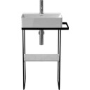 Duravit DuraSquare Metallkonsoll Til servant 073245, Sort Matt