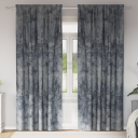  Gardin med gardiner 2 pcs Sølvgrå 225 x 140 cm Fløyel