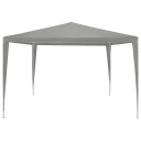 vidaXL Partytelt Lysegrå 300 x 300 x 255 cm PE og stål