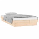 vidaXL Sengeramme med LED 90x190 cm Single heltre 8720287071907