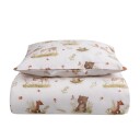 Licens Sengetøy med dyr   100% bomull   Junior sengetøy 100x140 cm   Hjorter og bjørner