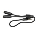 Senz Mini Jack-splitter svart