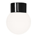 Tak/vegg armatur Glob 150 rett, E27, hvit/opal, IP54