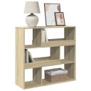 Bokhylle/romdeler sonoma eik 100x33x94,5 cm