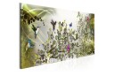 Tavle Hummingbirds Dance 1 Part Green Narrow 150X50 Artgeist sp. z o. o.