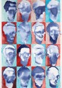 Aldo Red Blue 4x4 Plakat / 30x40cm