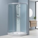 INR Iconic Nordic Rooms Nevada 2.0 Dusjkabinett Krom / 90x90cm Klart Glass