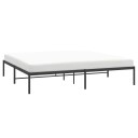 vidaXL Sengeramme i metall svart 180x200 cm