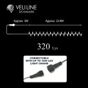Veli Line utendørs LED lyslenke - gyllent lys-12 meter