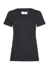 MOS MOSH Mmarden Organic V-Ss Tee - Black - S