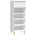 vidaXL Skoskap hvit 40x36x105 cm konstruert tre