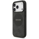 Guess MagSafe Etui for iPhone 17 Pro - 4G Circle Classic - Svart