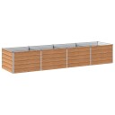 vidaXL Hevet Hagebed Treet Brown 320 x 80 x 55 cm kaldvalset stål