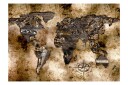 Fototapet Old World Map 250x175 - Finnes i flere størrelser